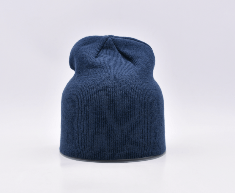 WARAGOD Mannborg Strickmütze, dunkelblau