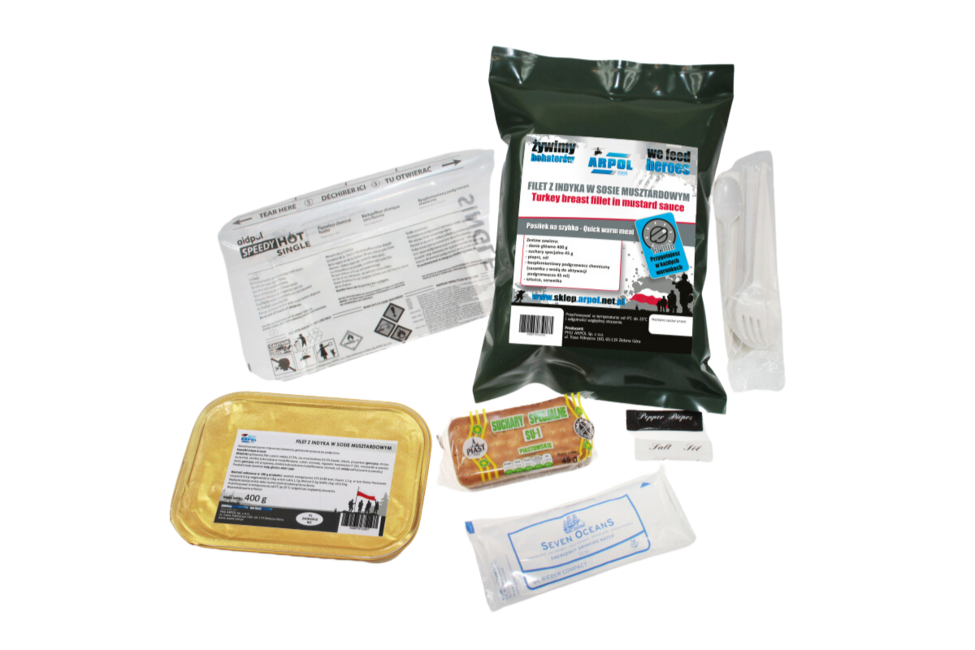 Arpol PNS9 lebensmittelration filet in senfsauce, 345g