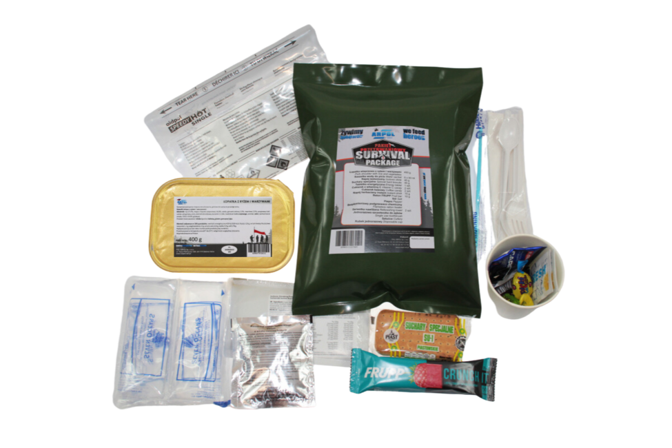 Arpol PP1 Lebensmittelpaket - Schulterfleisch mit Reis und Gemüse