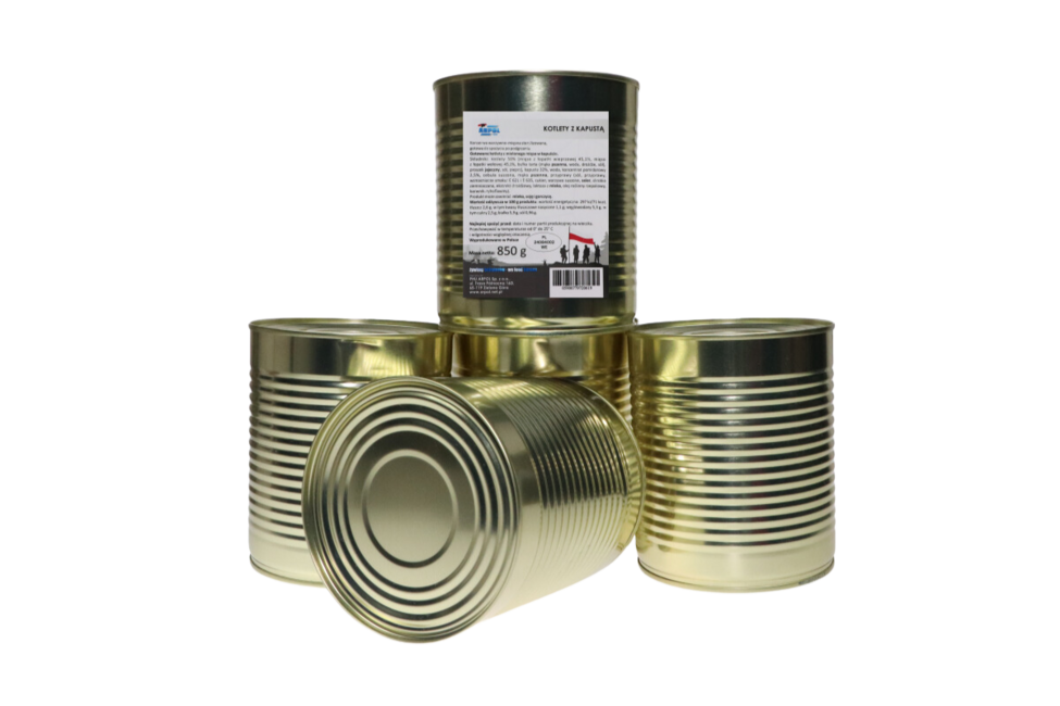 Arpol Militärkonserve - Frikadellen mit Kraut, 850g