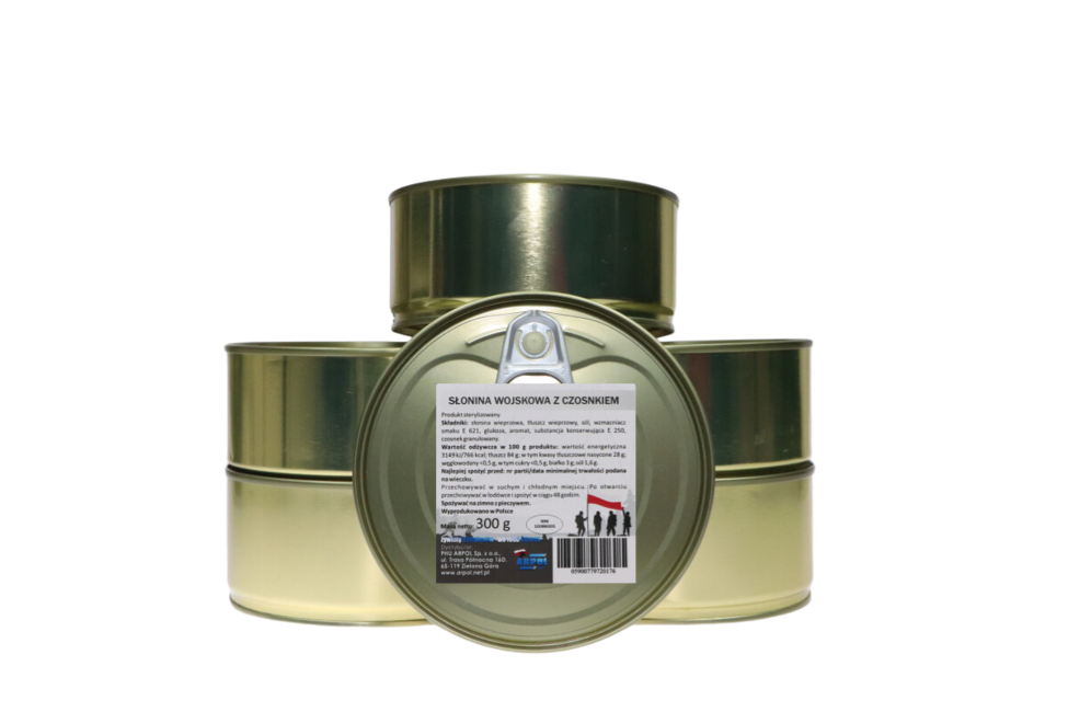 Arpol Militärspeck mit Knoblauch, 300g