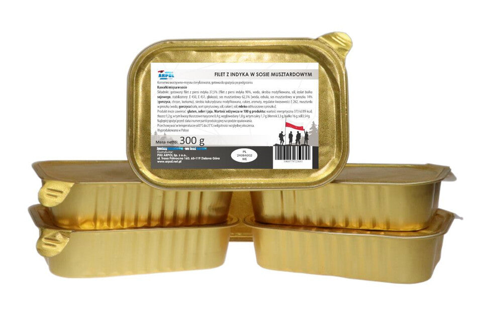 Arpol Militärmahlzeit in Schale - Putenfilet in Senfsauce, 300g
