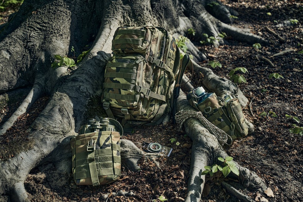 Brandit MOLLE Flaschenhalter mit tasche II, woodland