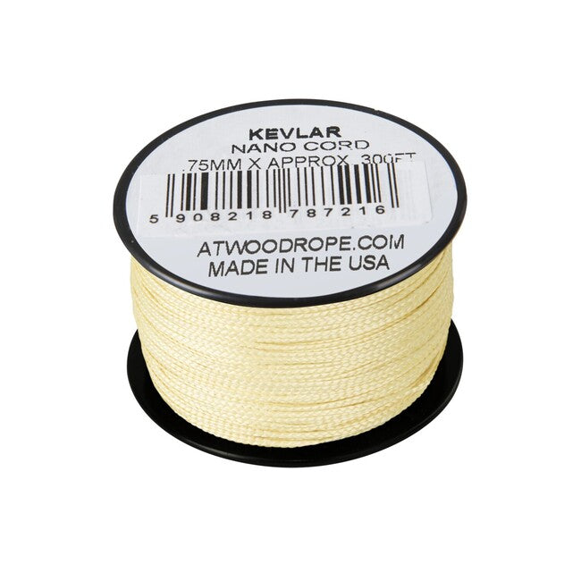 Atwood® Nano Kevlar-Seil 75 mm (300 Fuß) , gelb (K300)