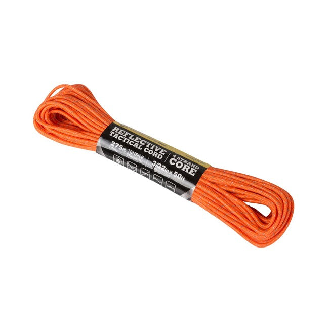 ATWOOD® Taktische Reflexschnur 3/32 x 50 Fuß , neon orange (332R50)