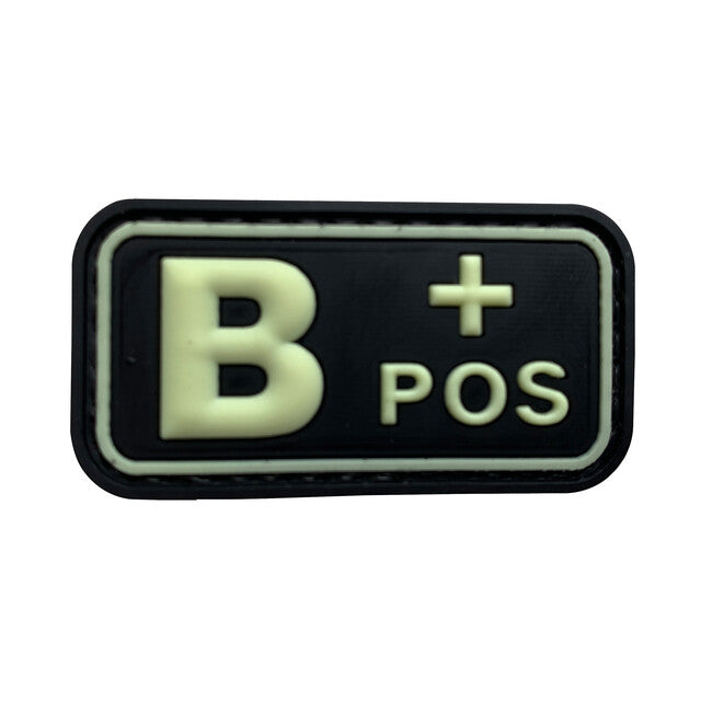 WARAGOD Aufnäher B POS PVC Aufnäher Glow in the Dark