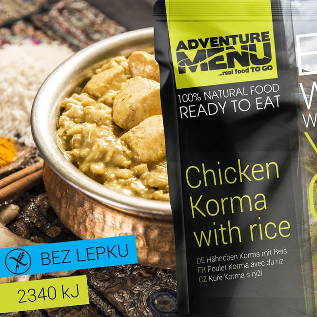 Adventure Menu Hähnchen Korma s Reis 400g