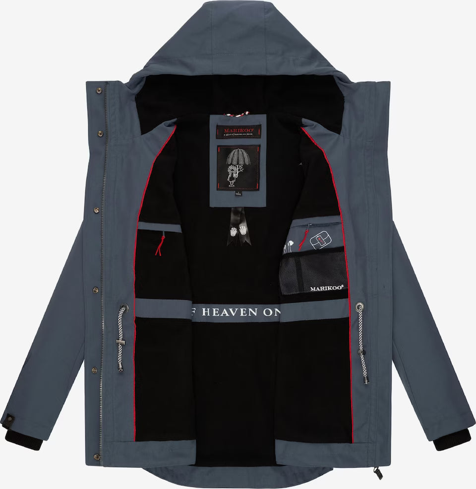 Marikoo BABETAA PRINCESS damen übergangs-kapuzenjacke, navy