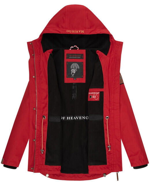 Marikoo BABETAA damen-Übergangsjacke, cherry red