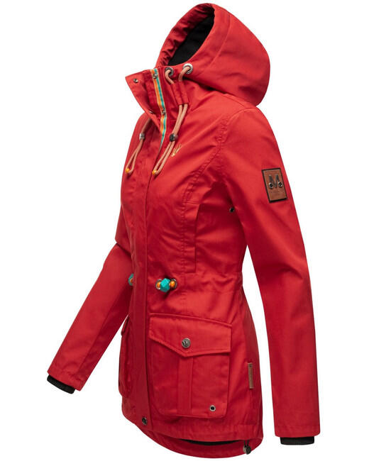 Marikoo BABETAA damen-Übergangsjacke, cherry red