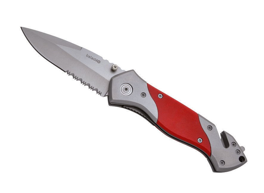 Baladeo ECO067 rettungsmesser, rot g10