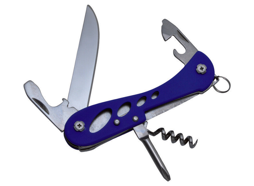 Baladeo ECO163 Schubkarren-Multifik­tionsmesser, 7 Funktionen, blau
