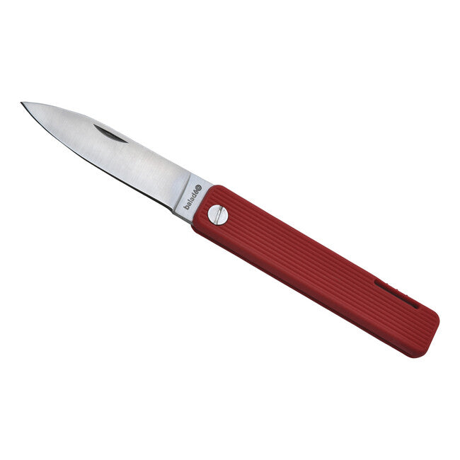 Baladeo Papagayo taschenmesser klinge 7,5 cm stahl 420, griff tpe rot