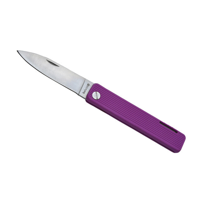 Baladeo ECO353 Papagayo taschenmesser Klinge 7,5 cm Stahl 420 Griff TPE lila
