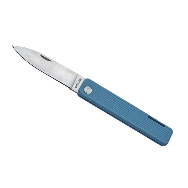 Baladeo Papagayo taschenmesser klinge 7,5 cm stahl 420, griff tpe türkis