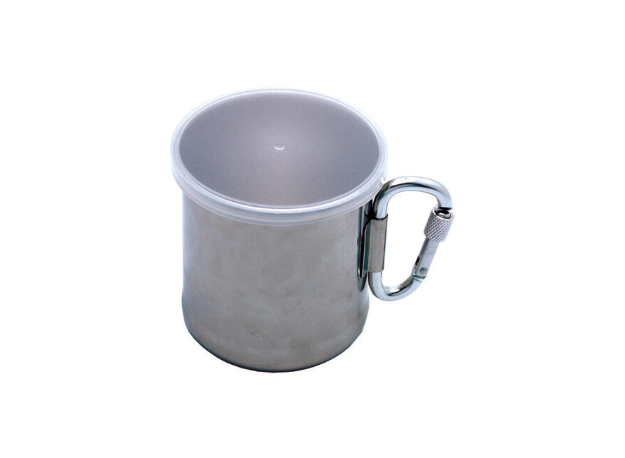 Baladeo PLR065 edelstahlbecher mit karabiner