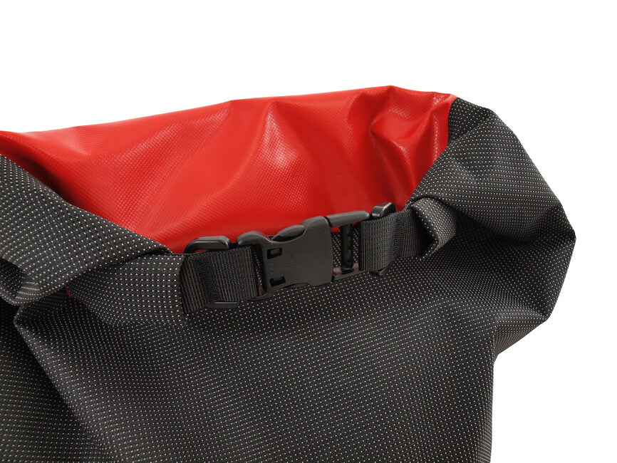 BasicNature Duffelbag Wasserdichter Rucksack Duffel Bag für Schwerlasttransporte und Abenteuer 180 L Schwarz-Rot