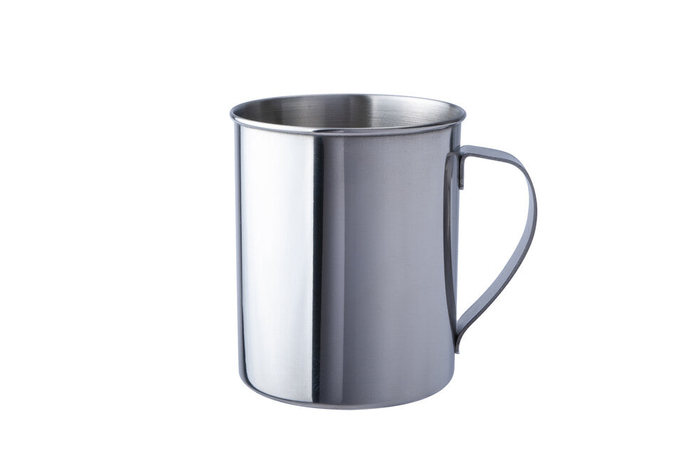 BasicNature Edelstahlbecher, poliert 0,4 l