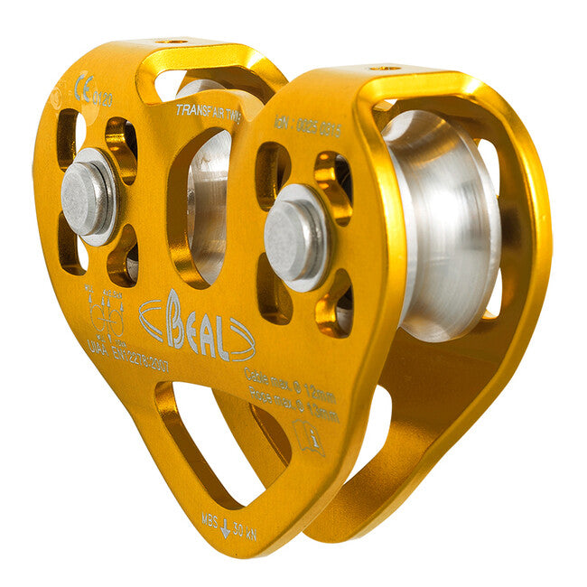 Beal Transf Air Twin B doppelrolle mit kugellager für seilparks