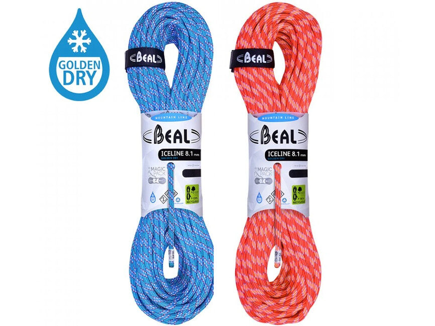 Beal Ice Line Kletterseil 8,1 mm 2 × 50 m, anis / smaragd