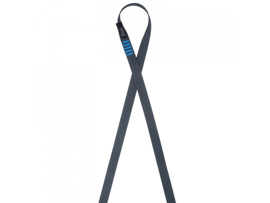 Beal Flach genähte schlaufe 120 cm, schwarz