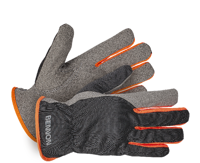 BENNON CARPOS schutzhandschuhe, grau/orange (12 Stück)
