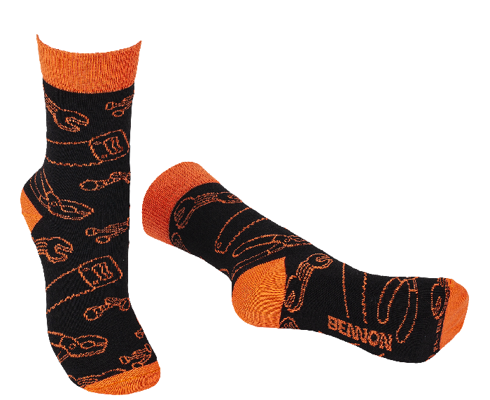BENNON BENNONKY-socken, schwarz/orange