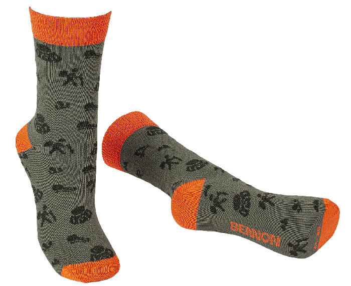 BENNON-socken BENNONKY, grün/orange