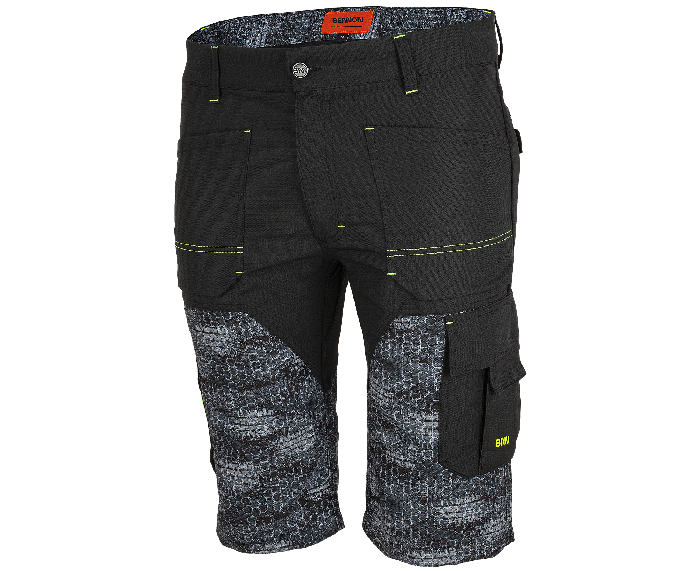 BENNON pracovne kurz Hose PREDATOR, schwarz/grau