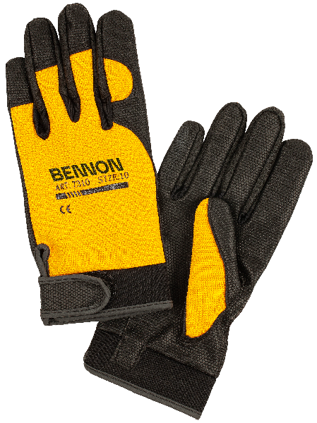 BENNON KALYTOS Arbeitshandschuhe, gelb/schwarz