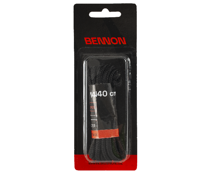 BENNON snurky do topanok Laces Black Box 140 cm