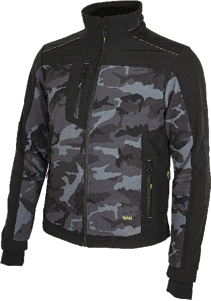 BENNON Softshell- Jacke CAMOS, schwarz/grau
