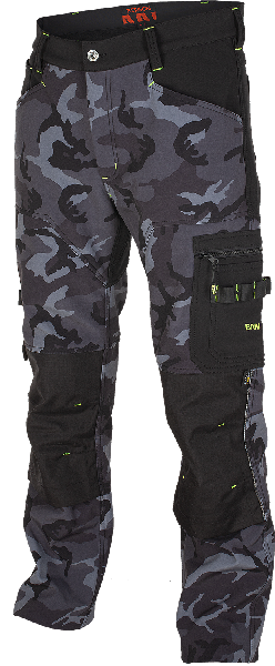 BENNON Softshell- Hose CAMOS, schwarz/grau