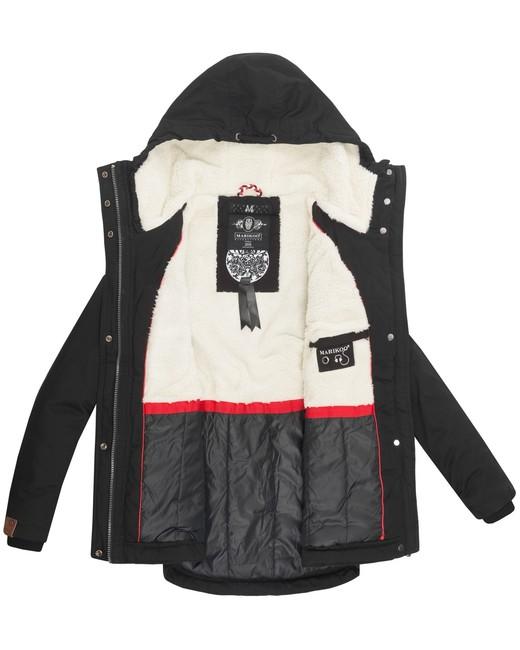Marikoo BIKOO damen-Winterjacke mit Kapuze, navy