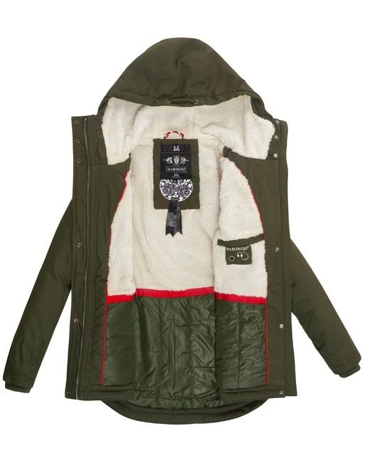 Marikoo BIKOO damen-Winterjacke mit Kapuze, grün