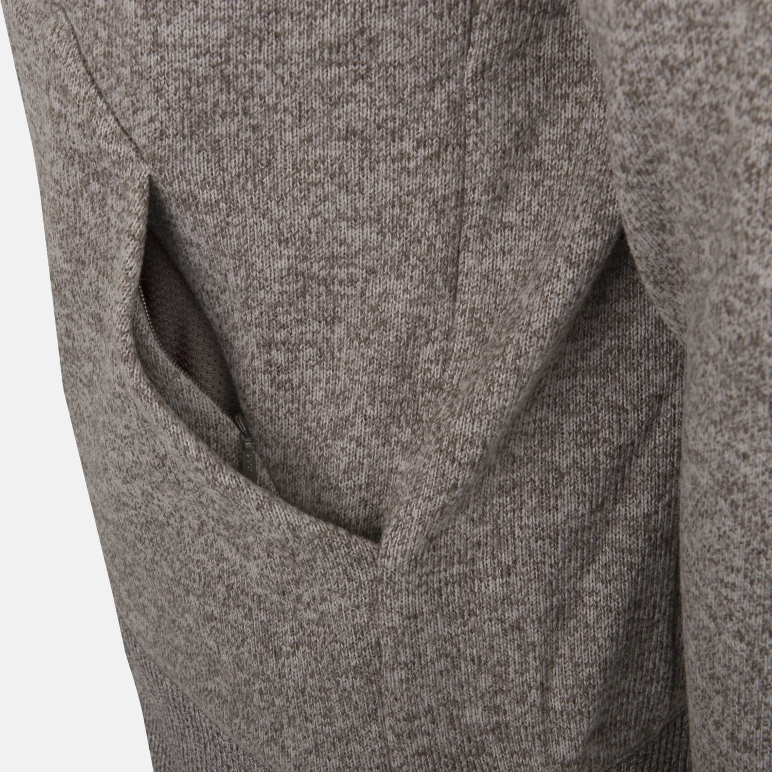Helikon-Tex Covert mikina taktická s kapucňou FullZip, Melange Light Tan – detail 1