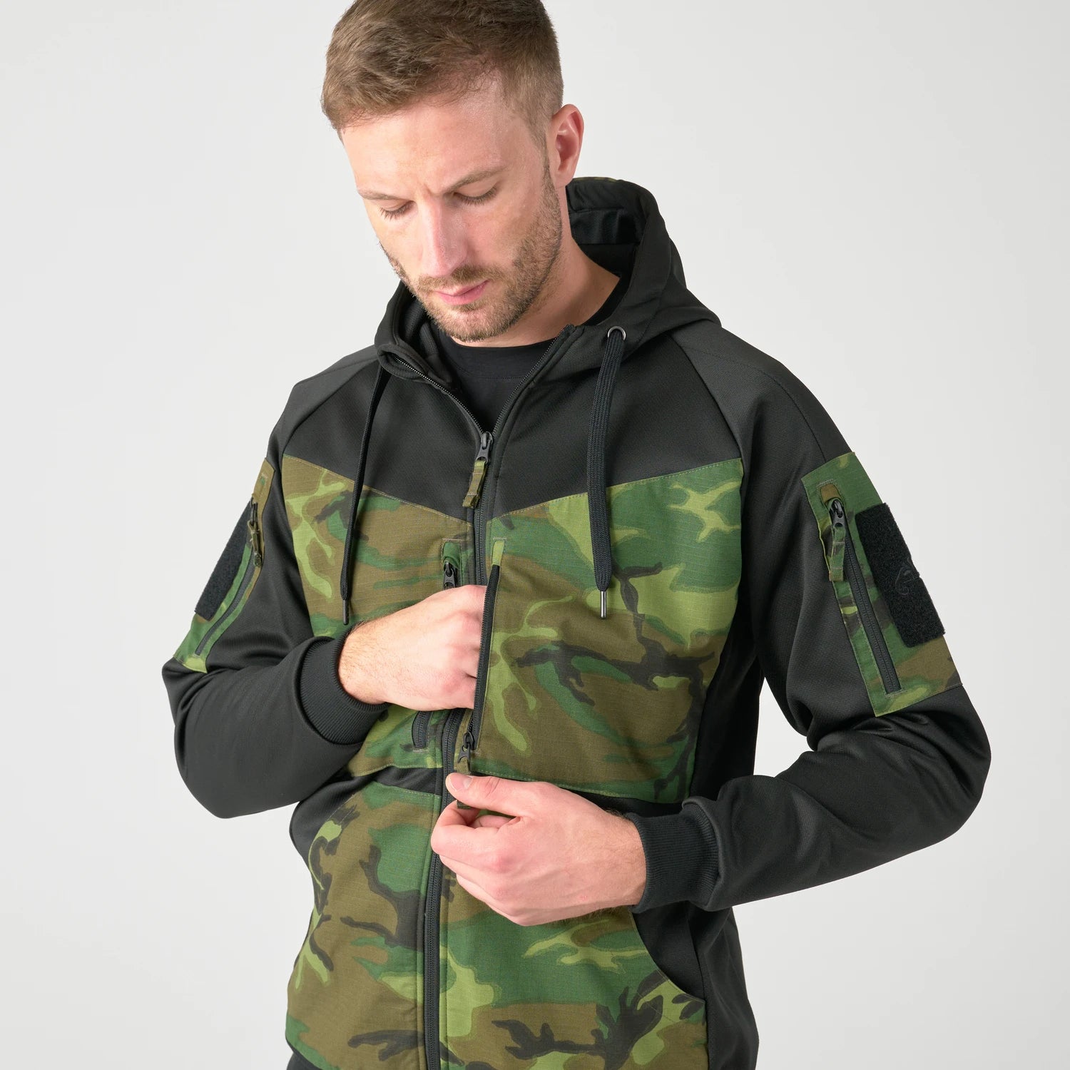 Helikon-Tex ROGUE HOODIE bunda, BLACK/TIGER STRIPE – detail 5