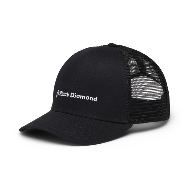 Black Diamond Bd Trucker kappe, schwarz-schwarz-bd wortmarke
