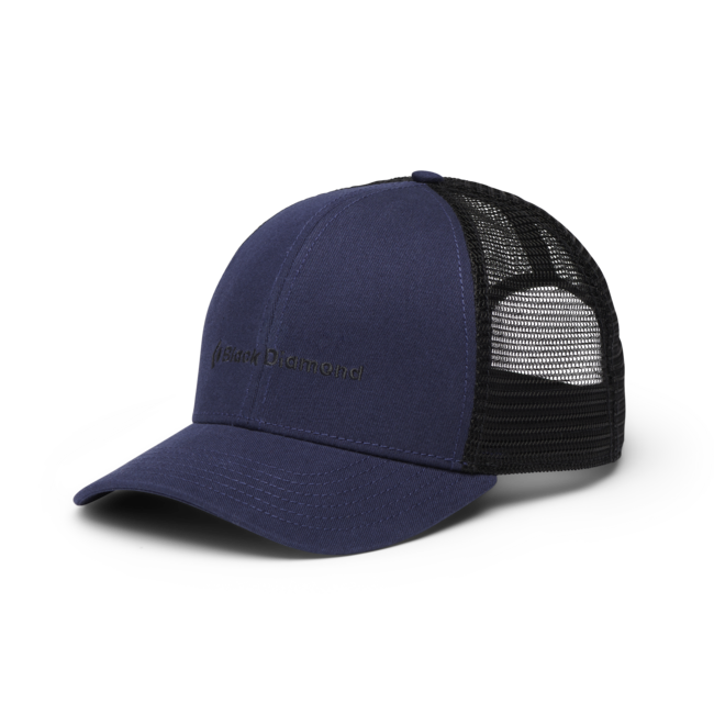 Black Diamond Bd Trucker kappe, indigo-schwarz-bd wortmarke