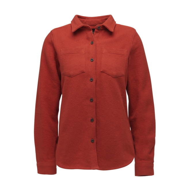 Black Diamond Project Heavy Flannel Shirt für damen, roter Fels