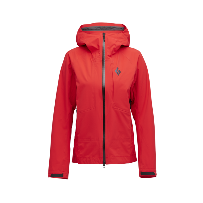 Black Diamond HighLine Stretch Shell damen-Regenjacke, korallenrot