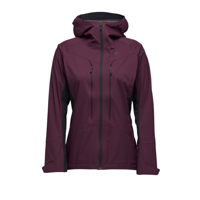 Black Diamond Dawn Patrol Hybrid Shell damen-Hybrid-Shelljacke, brombeere-schwarz