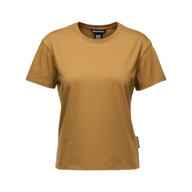 Black Diamond Project damen-Kurzarm-T-shirt, dunkles Curry