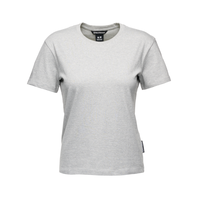 Black Diamond Project damen-Kurzarm-T-shirt, Nickel Heather