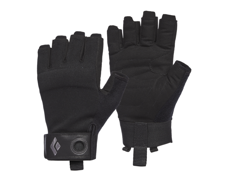 Black Diamond Crag half-finger handschuhe, schwarz