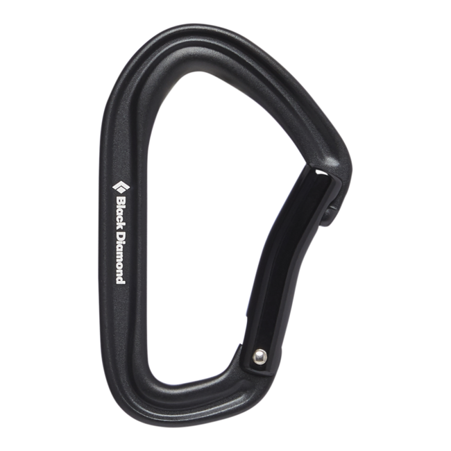 Black Diamond Hotforge Bent Gate karabiner, schwarz