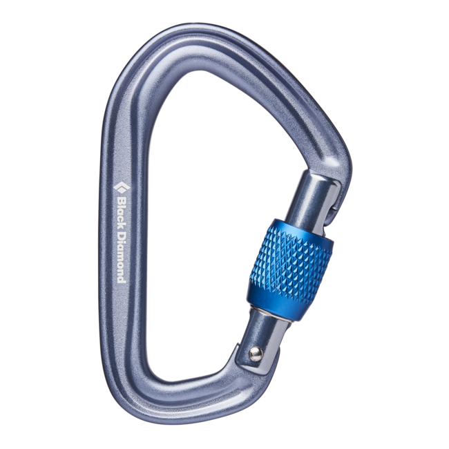 Black Diamond Hotforge Karabiner mit Sicherheitsverschluss, grau