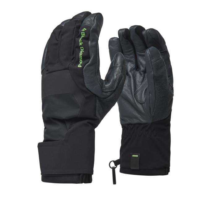 Black Diamond Punisher lederhandschuhe, schwarz