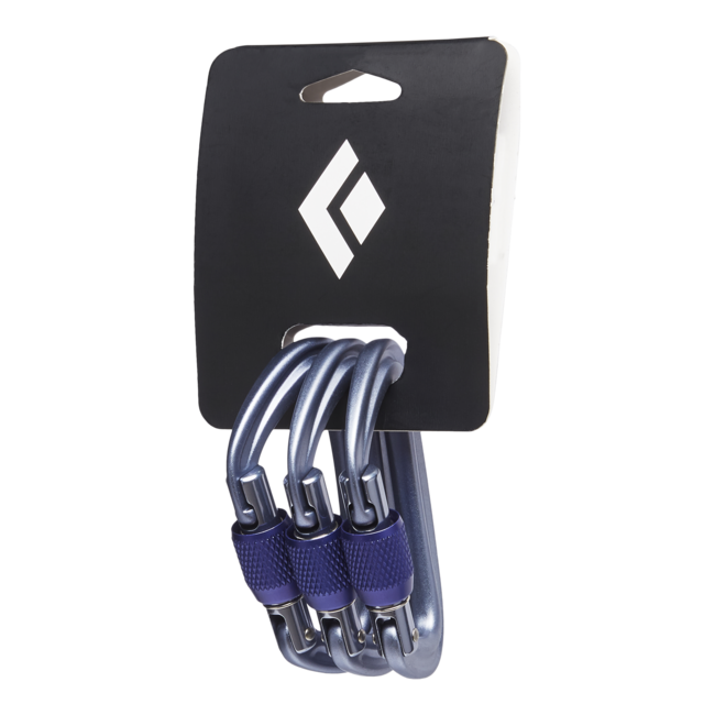 Black Diamond Liteforge schraubkarabiner 3er pack, grau