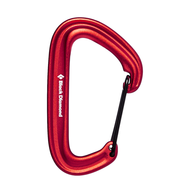 Black Diamond Litewire karabiner, rot